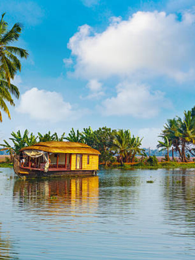 Houseboat on Kerala backwaters - India